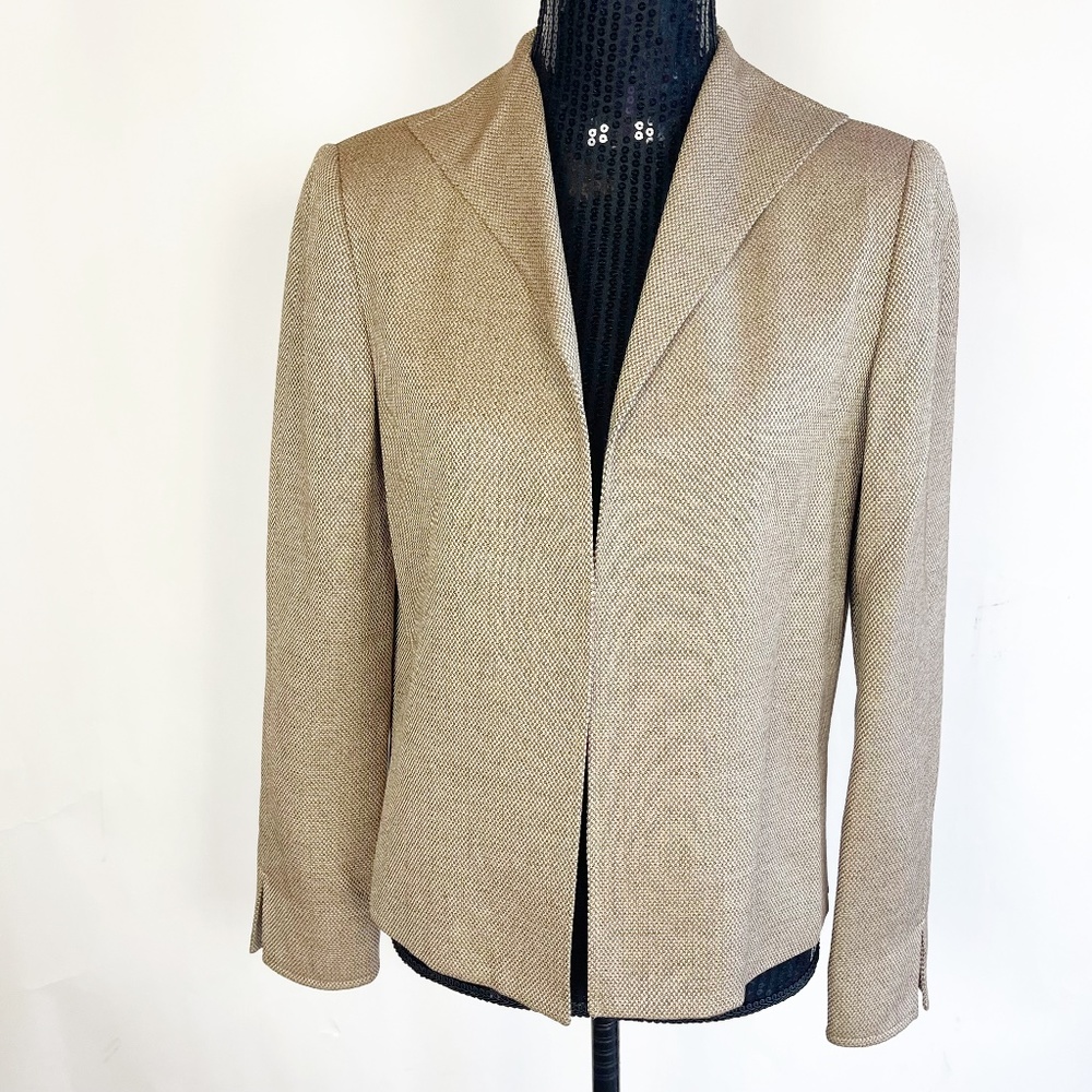 LIZ CLAIBORNE Womens Size 4 Jacket Blazer Beige